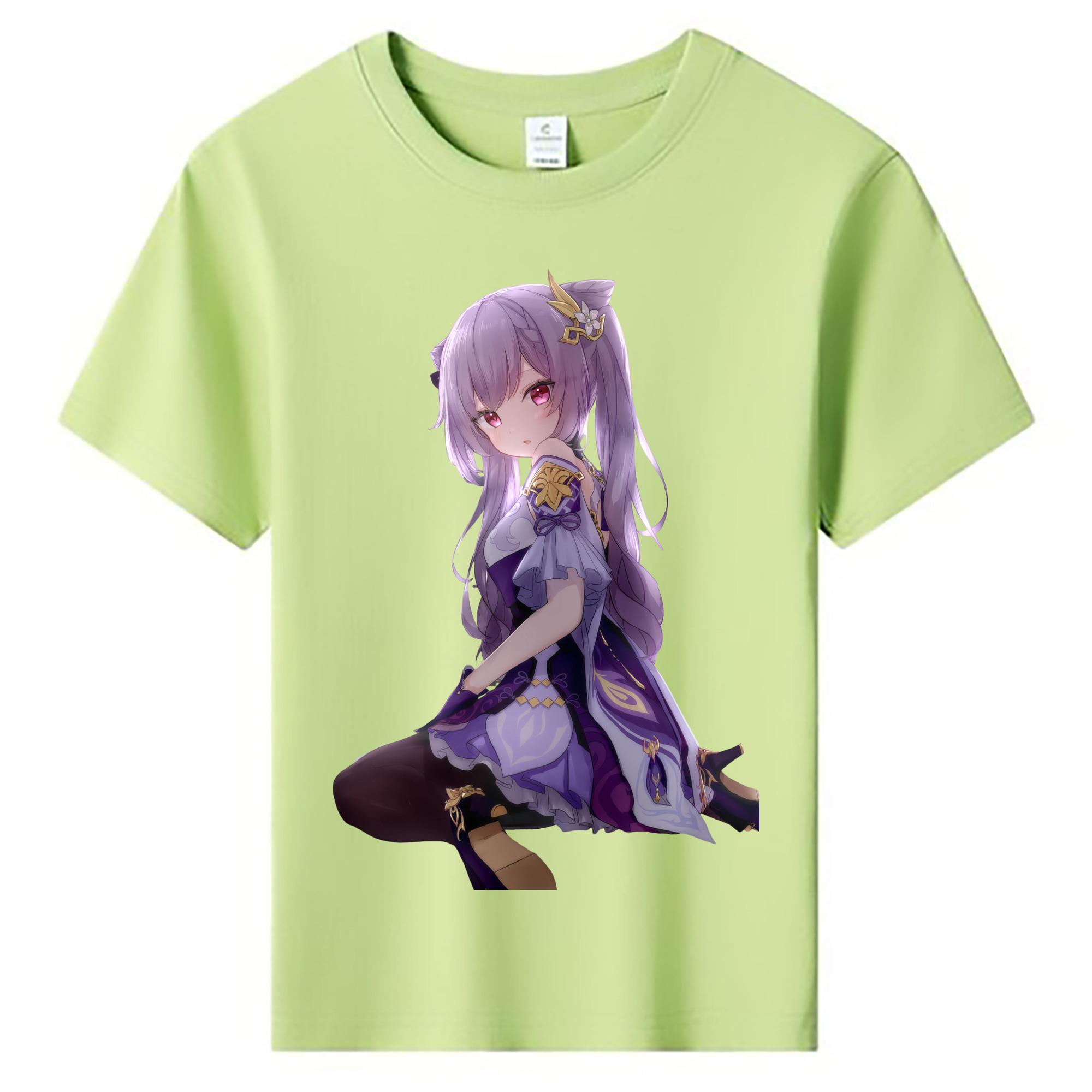 げんし神 刻晴 こくせい genshin Kokusei 綿100％キッズTシャツ（フロントプリント）